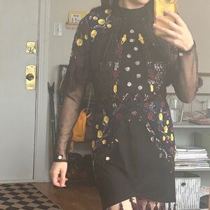 Nasty Gal Embellished Sequin Fringe Party Dress